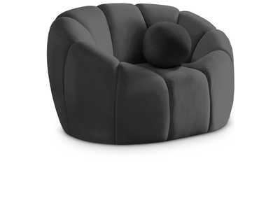 Image for Elijah Grey Velvet Chair