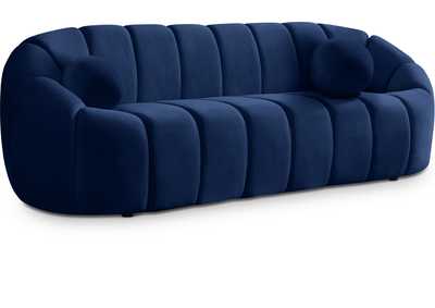 Elijah Navy Velvet Sofa