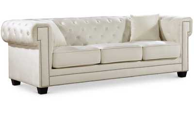 Image for Bowery Cream Velvet Sofa