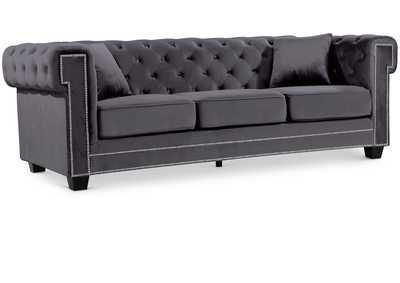 Image for Bowery Grey Velvet Sofa