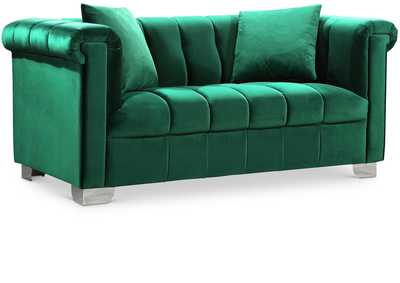 Kayla Green Velvet Loveseat