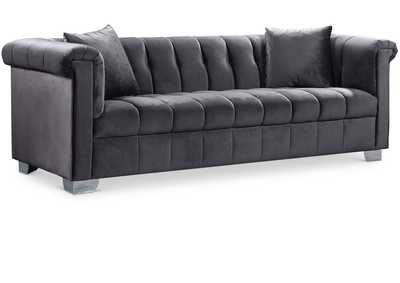 Kayla Grey Velvet Sofa