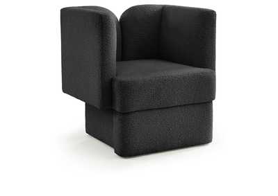 Image for Marcel Black Boucle Fabric Chair