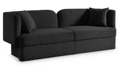 Marcel Black Boucle Fabric Sofa