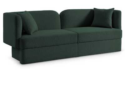 Marcel Green Boucle Fabric Sofa