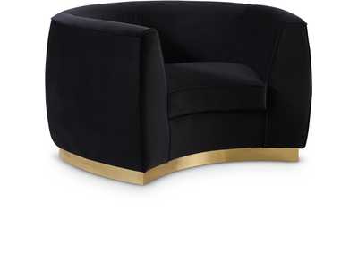 Julian Black Velvet Chair