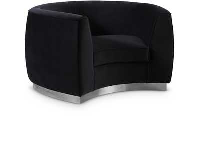 Julian Black Velvet Chair