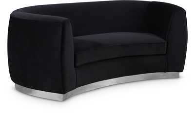 Image for Julian Black Velvet Loveseat