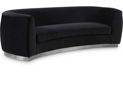 Julian Black Velvet Sofa