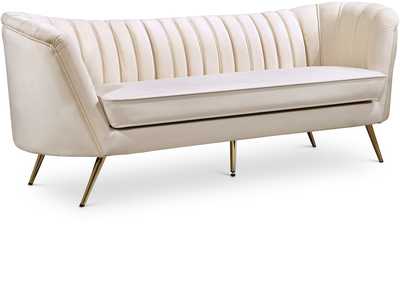 Image for Margo Cream Velvet Sofa