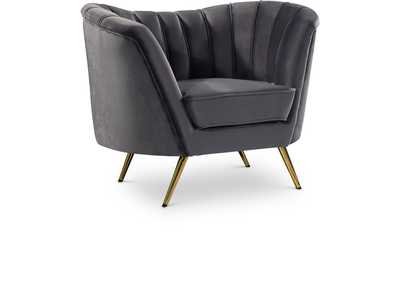 Image for Margo Grey Velvet Chair