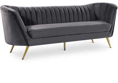 Margo Grey Velvet Sofa