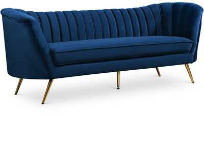 Margo Navy Velvet Sofa