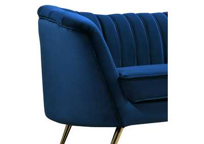 Image for Margo Navy Velvet Sofa and Loveseat