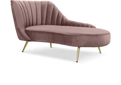 Image for Margo Pink Velvet Chaise