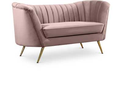 Image for Margo Pink Velvet Loveseat