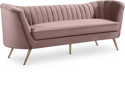 Margo Pink Velvet Sofa