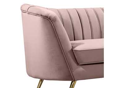 Margo Pink Velvet Sofa and Loveseat