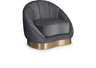 Shelly Grey Velvet Chair