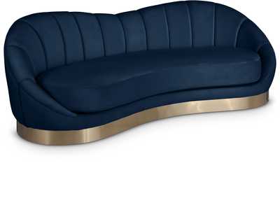 Shelly Navy Velvet Sofa