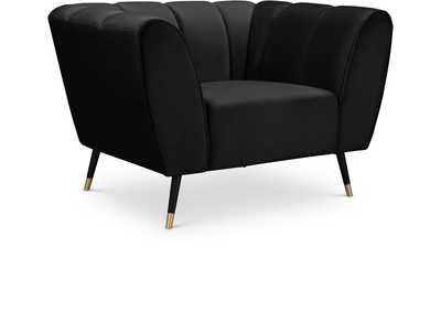 Image for Beaumont Black Velvet Chair