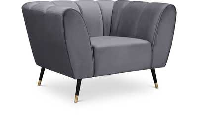 Image for Beaumont Grey Velvet Chair