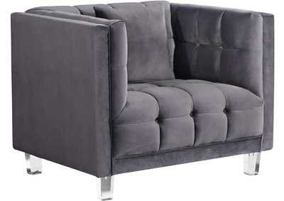 Image for Mariel Grey Velvet Chair