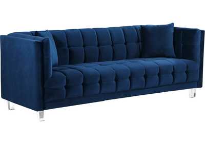 Image for Mariel Navy Velvet Sofa