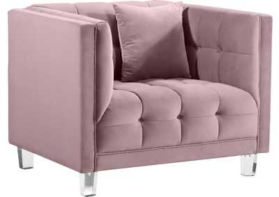 Mariel Pink Velvet Chair