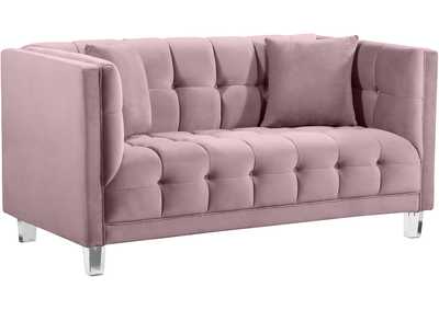 Image for Mariel Pink Velvet Loveseat