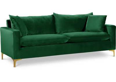 Naomi Green Velvet Sofa