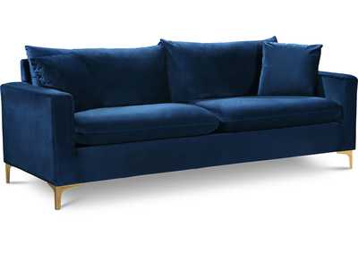 Naomi Navy Velvet Sofa