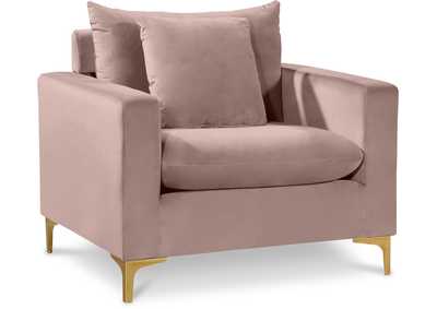 Image for Naomi Pink Velvet Chair