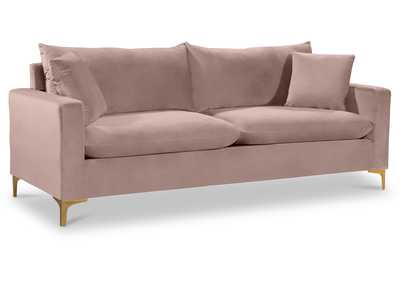 Naomi Pink Velvet Sofa