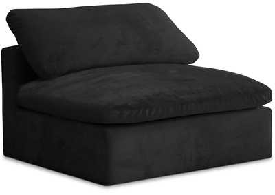 Image for Cozy Black Velvet Chair