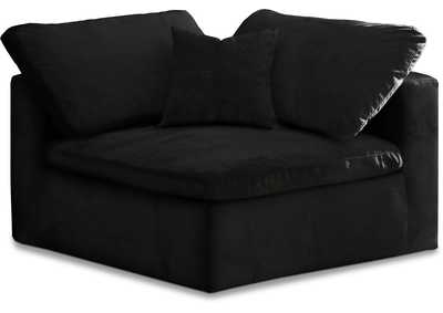 Image for Cozy Black Velvet Chair