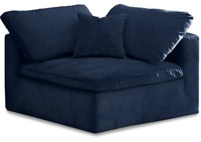 Image for Cozy Navy Velvet Chair