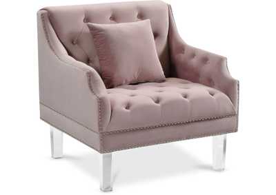 Roxy Pink Velvet Chair