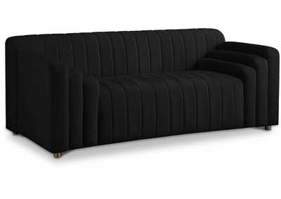 Image for Naya Black Velvet Loveseat