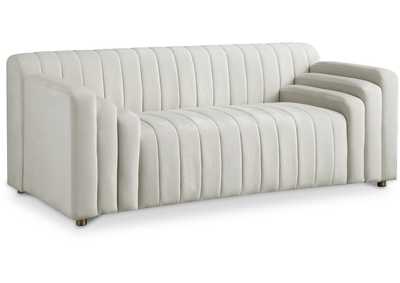 Naya Cream Velvet Loveseat