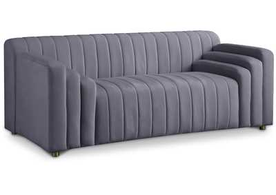 Naya Grey Velvet Loveseat