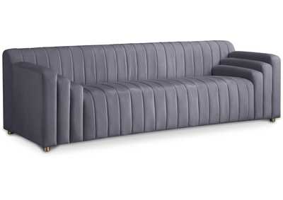 Image for Naya Grey Velvet Sofa