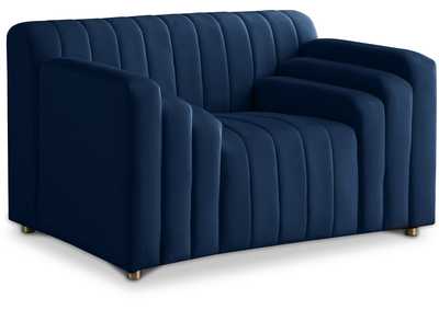 Naya Navy Velvet Chair