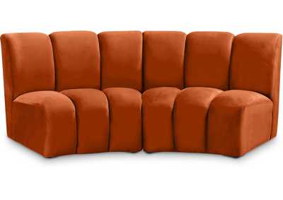 Image for Infinity Cognac Velvet 2 Piece Modular Sectional