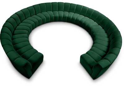 Image for Infinity Green Velvet 11 Piece Modular Sectional