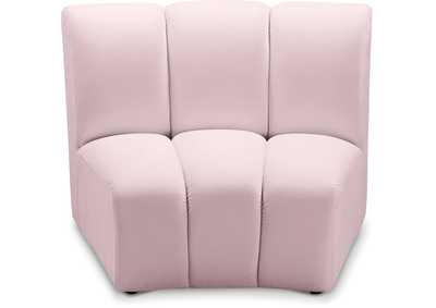 Infinity Pink Velvet Modular Chair