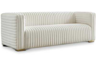 Image for Ravish Cream Velvet Sofa