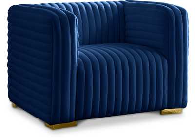 Image for Ravish Navy Velvet Chair