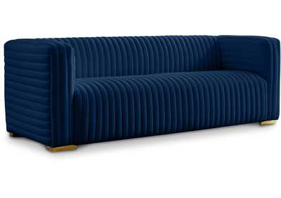 Ravish Navy Velvet Sofa