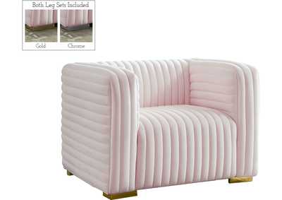 Image for Ravish Pink Velvet Chair